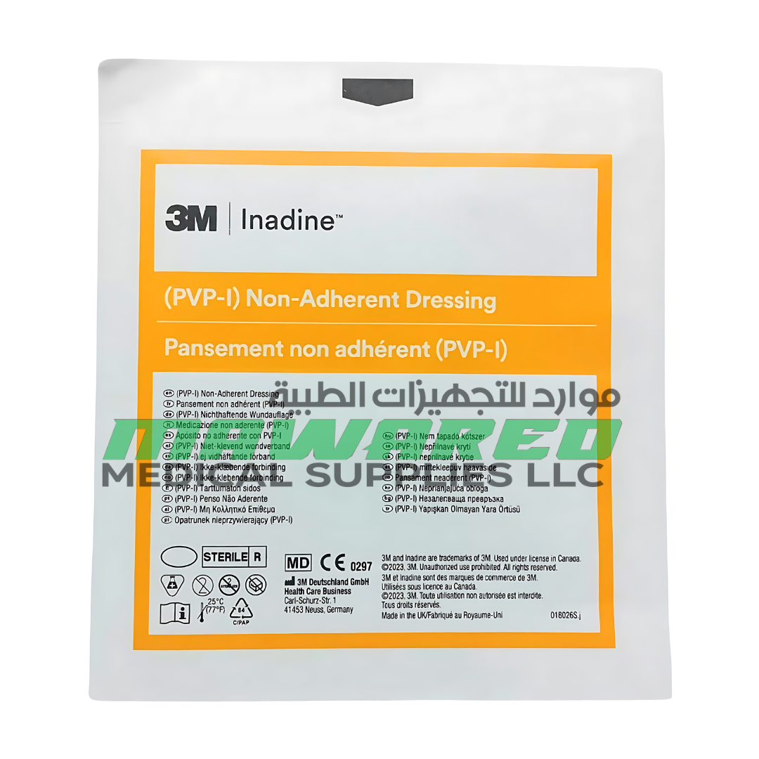 3M INADINE (PVP-I) NON-ADHERENT DRESSING 9.5 X 9.5 CM - 25' - Image 2