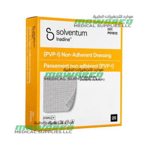 3M Inadine (Now Solventum) PVP-I Non-Adherent Dressing 9.5 × 9.5 cm – Box of 25