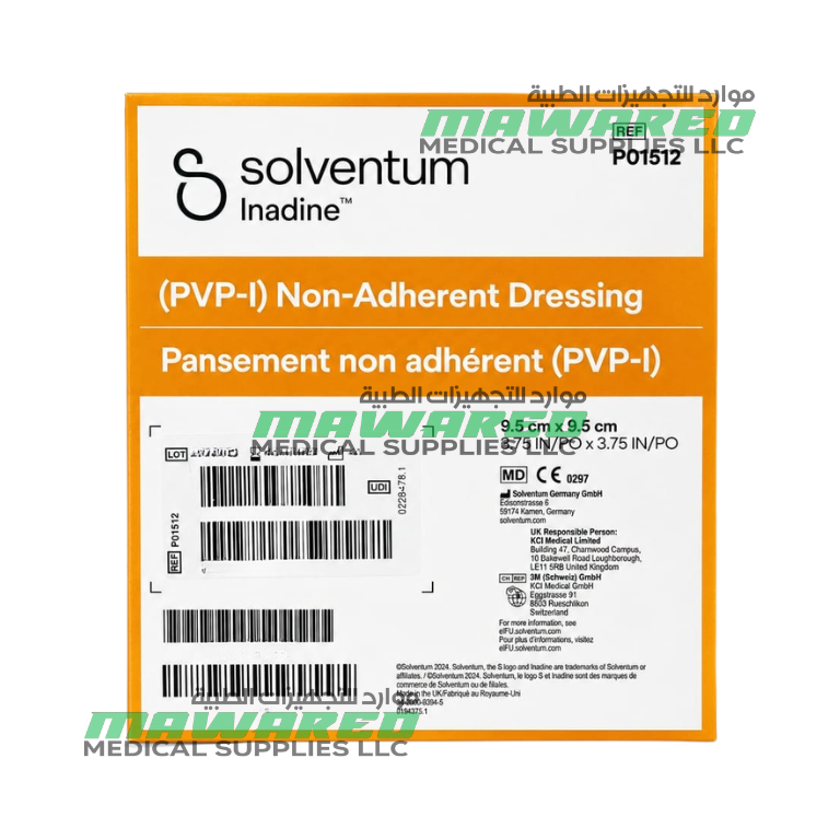 3M Inadine (Now Solventum) PVP-I Non-Adherent Dressing 9.5 × 9.5 cm – Box of 25 - Image 3