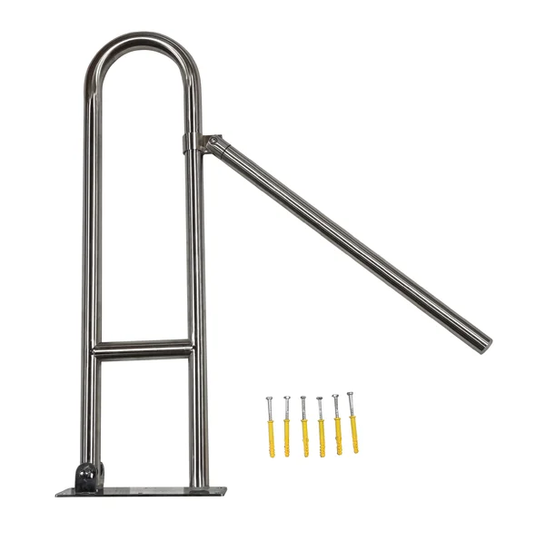 Height Adjustable And Stainless Steel Toilet Grab Rail - Image 2