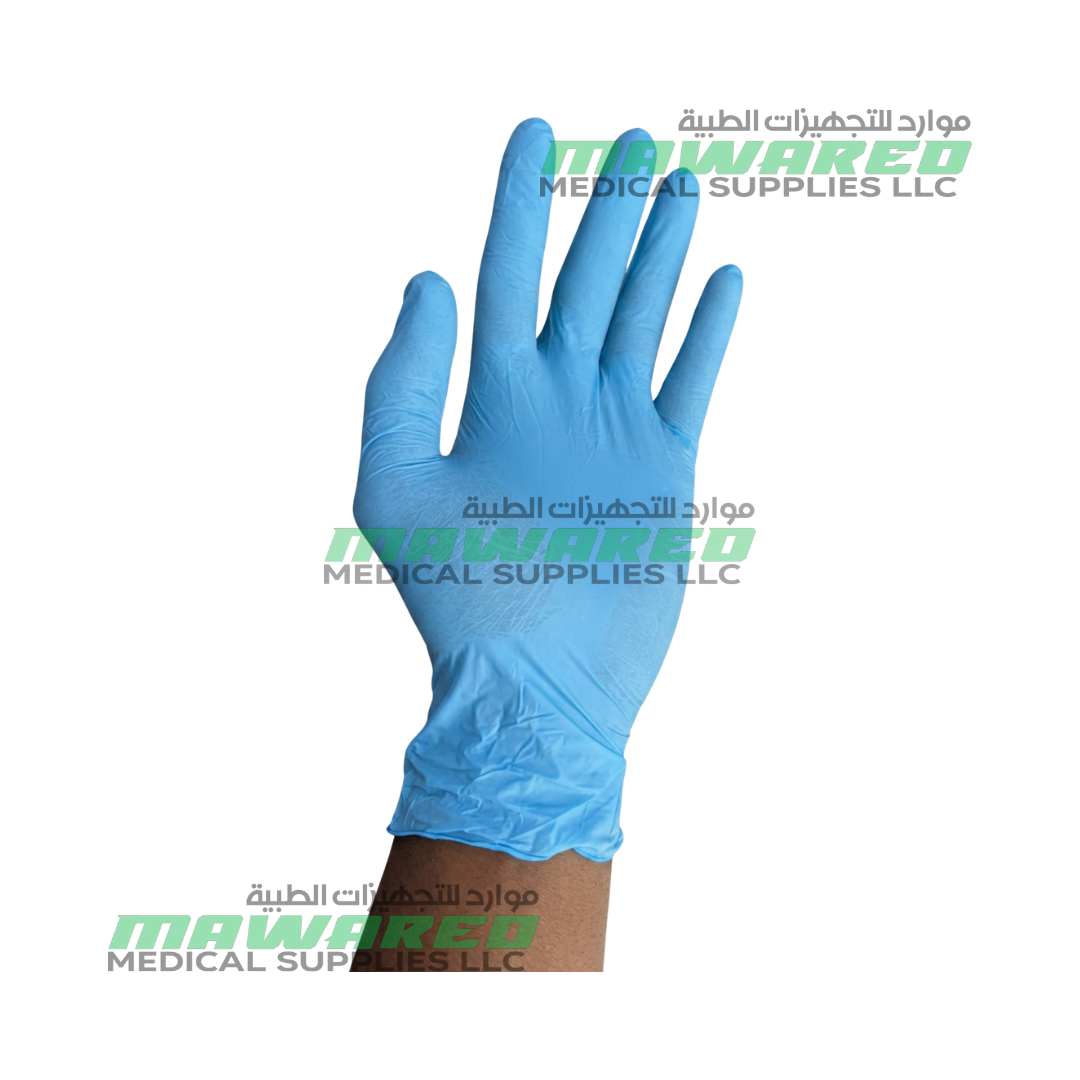 SUPERBA Powder-Free Nitrile Examination Gloves Blue – Latex-Free Disposable Gloves (S, M, L) - Image 2